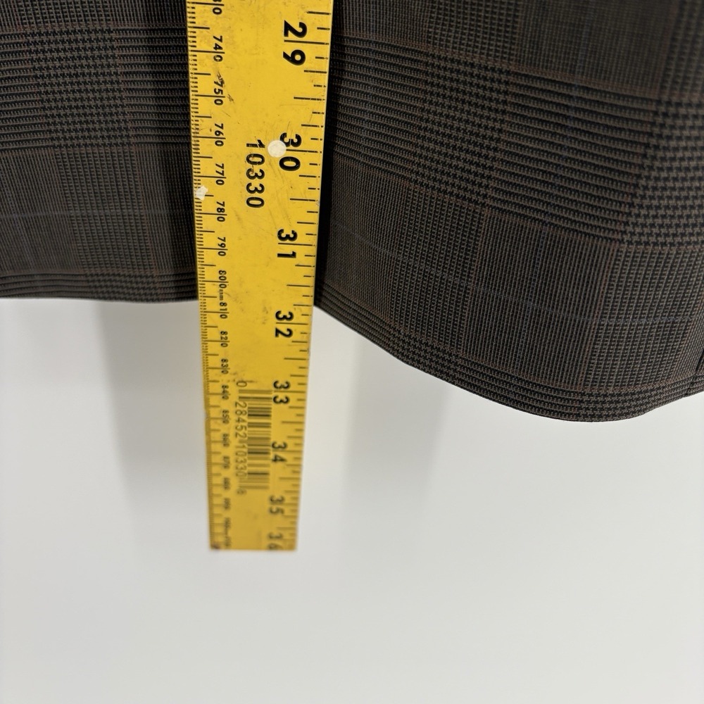 Brooks Brothers Explorer Regent Fit Sport Coat Blazer‎ 46L Mens Brown Check Wool - Picture 11 of 12